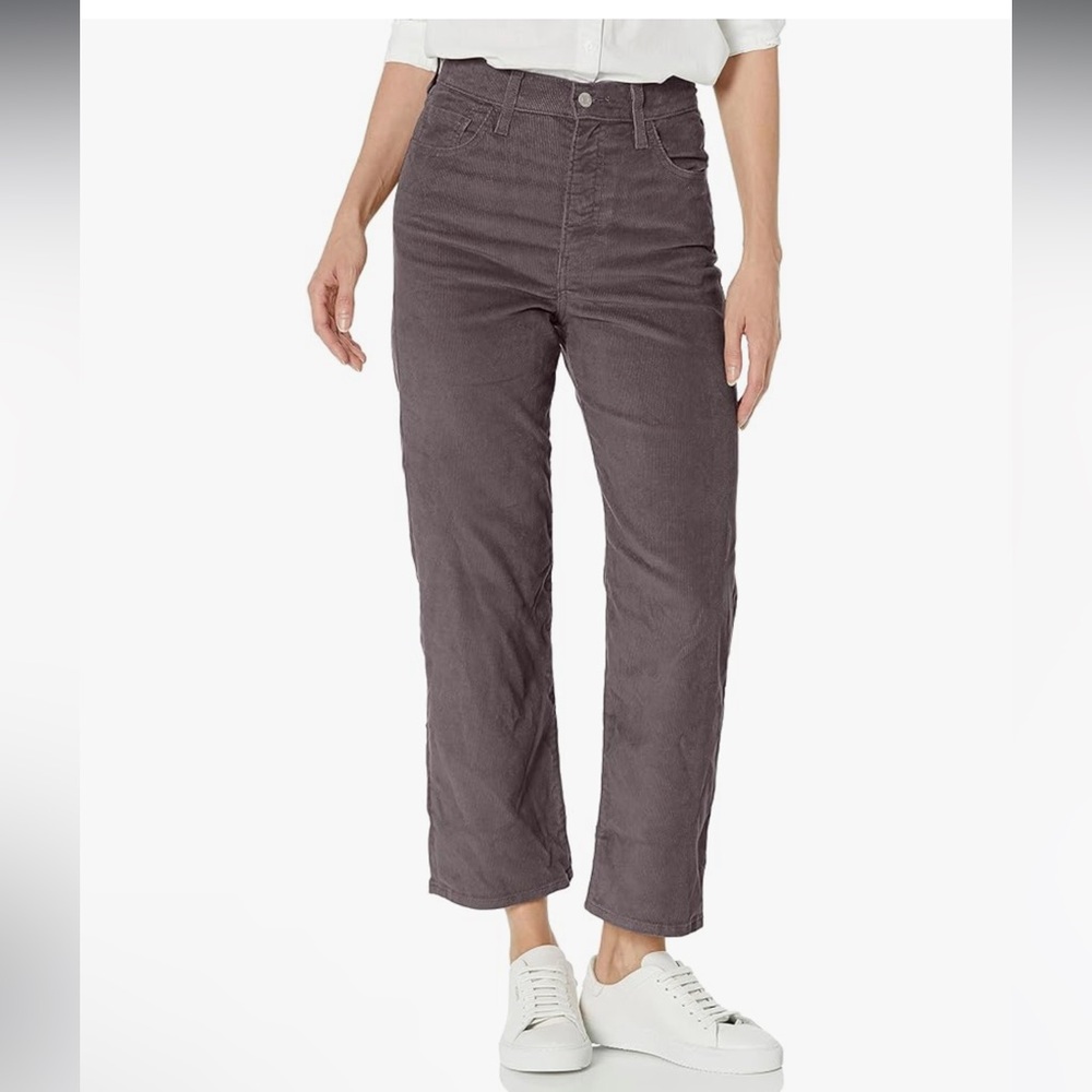 Nwt Levi's Women's Ribcage Straight Ankle Zip Corduroy Jeans